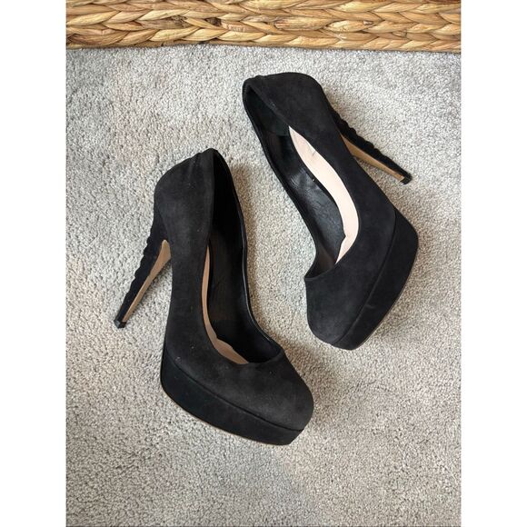 Miu Miu suede lace up platform pumps, S7.5, $795 - Picture 2 of 11